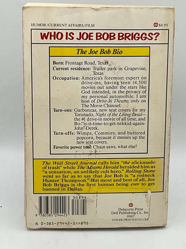 Joe Bob Goes To the Drive-In ~ Joe Bob Briggs | Introduction by Stephen King