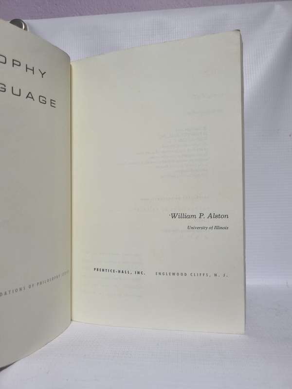 Philosophy of Language - William P Alston