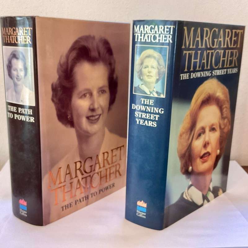 Margaret Thatcher ~ The Path to Power / The Downing Street Years - Two Volume Set | First Editions