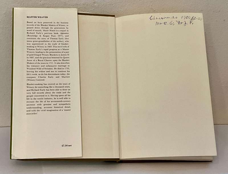 Richard E Early - Apprentice, Master Weaver & Weavers and War | 2 Signed First Editions