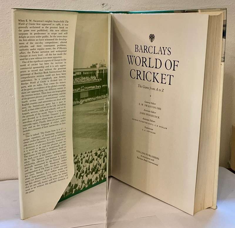 Barclays World of Cricket by EW Swanton | Large Book on the Game from A to Z