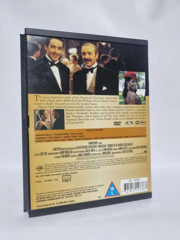 Midnight in the Garden of Good and Evil DVD by Clint Eastwood with Kevin Spacey & John Cusack
