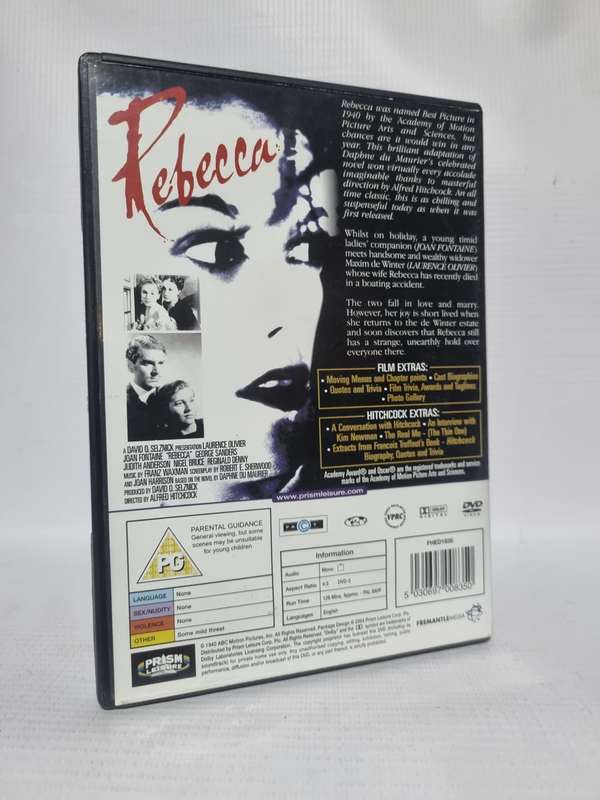 Rebecca - A film by Alfred Hitchcock (Laurence Olivier, Joan Fontaine) DVD