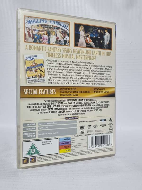 Carousel DVD - Rodgers & Hammerstein Starring Gordon MacRae & Shirley Jones