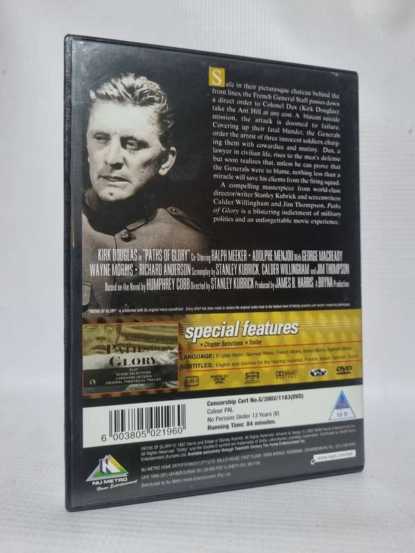 Paths of Glory DVD by Stanley Kubrick with Kirk Douglas