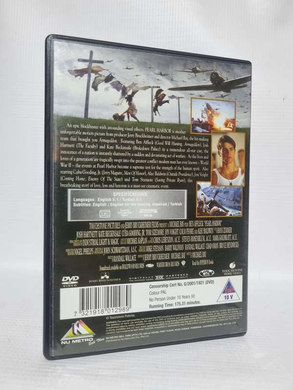 Pearl Harbour DVD - Ben Affleck, Josh Hartnett and Kate Beckinsale
