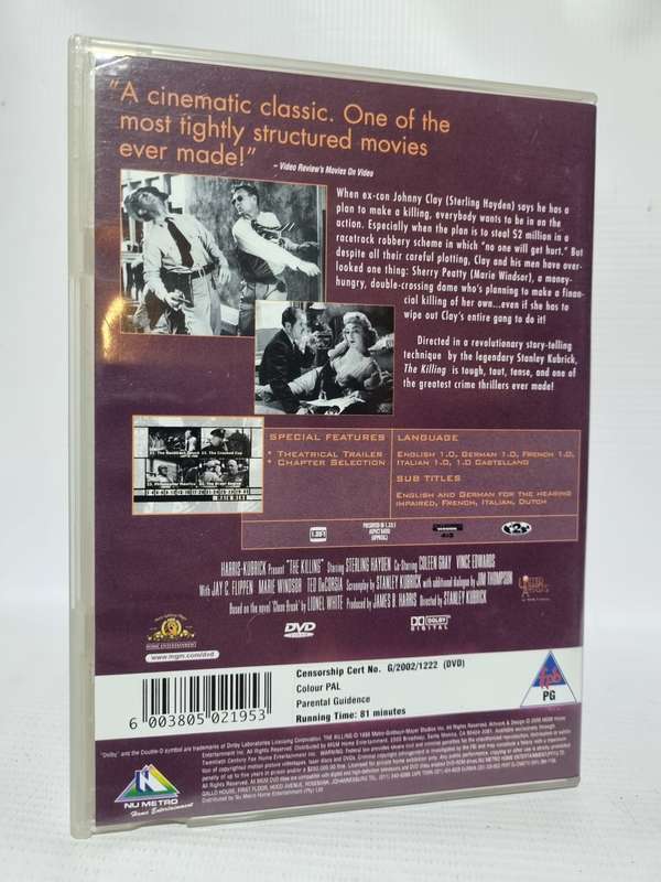 The Killing-Stanley Kubrick-DVD-Sterling Hayden, Marie Windsor