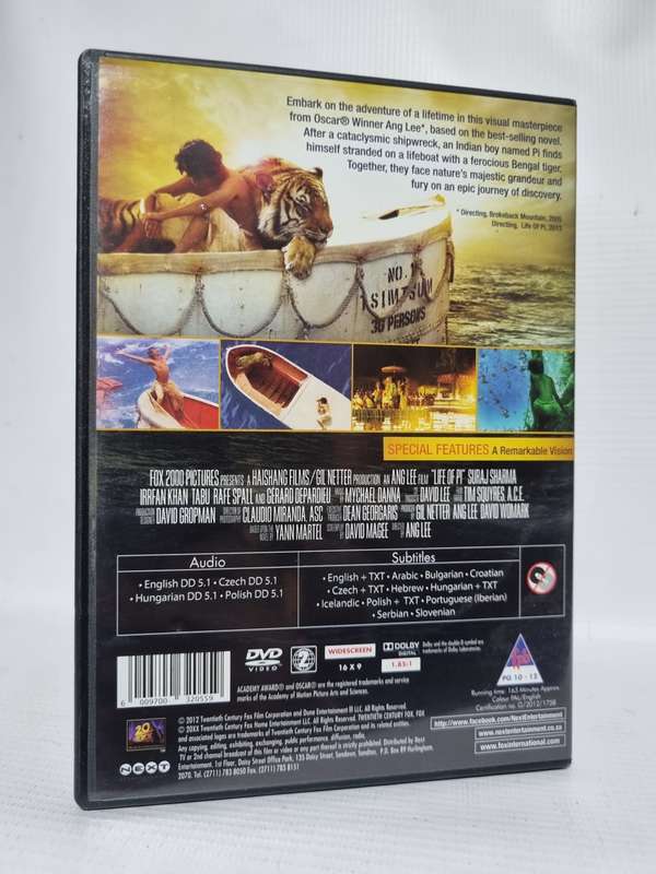 Life of Pi by Ang Lee-DVD-Suraj Sharma