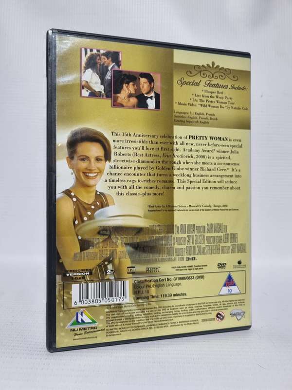 Pretty Woman DVD - Richard Gere & Julia Roberts