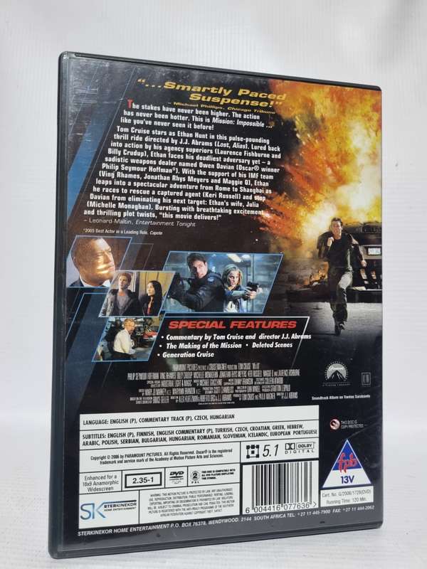 Mission Impossible 3 DVD - TomCruise