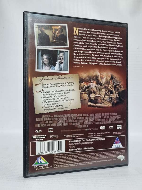 Cold Mountain DVD - Jude Law, Nicole Kidman & Renee Zellweger