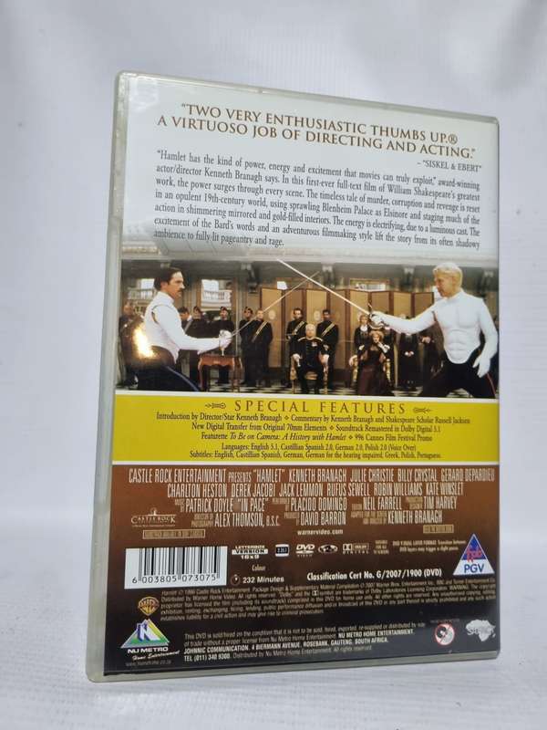 Hamlet DVD - Kenneth Branagh & Julie Christie