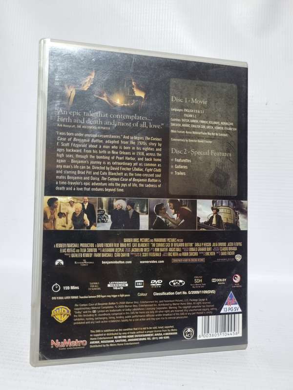 The Curious Case of Benjamin Button DVD - Brad Pitt & Kate Blanchett
