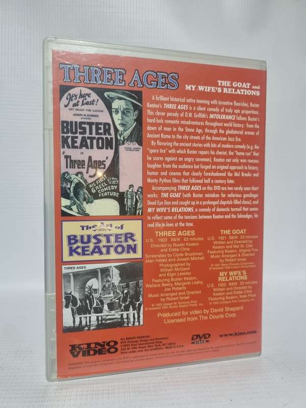 Three Ages and The Goat and My Wife`s Relations DVD - Buster Keaton