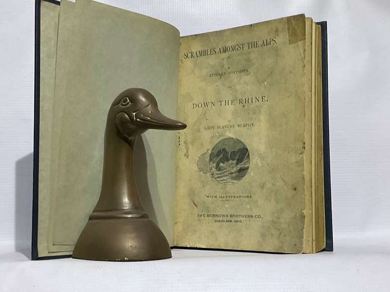 Scrambles Amongst the Alps by Edward Whymper and Down the Rhine by Lady Blanche Murphy c1890