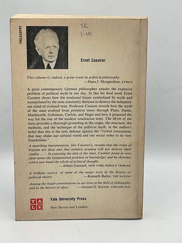 The Myth of the State by Ernst Cassirer