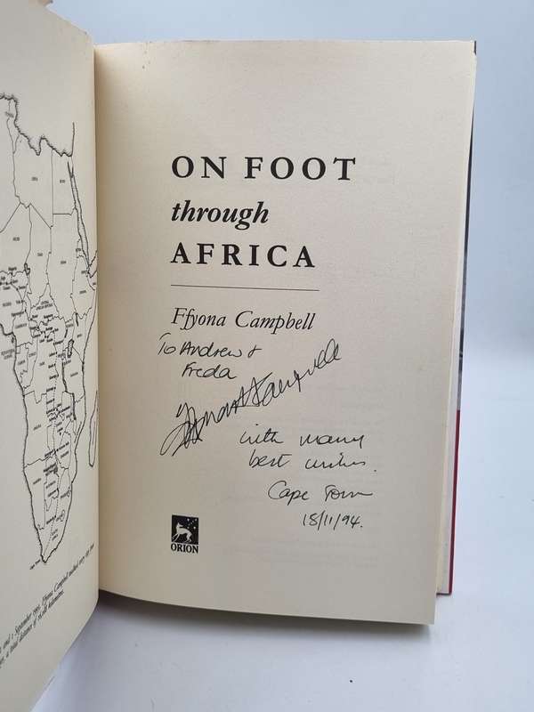 On Foot Through Africa - Ffyona Campbell | Signed & inscribed