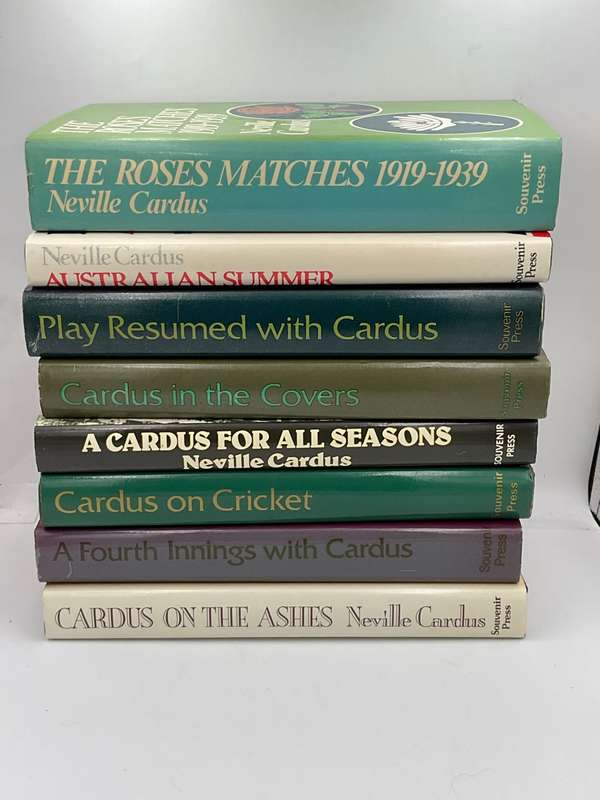 Collection of 8 Neville Cardus Cricket Books | Cricket Collection