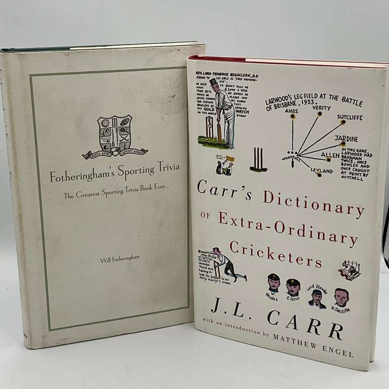 Carr`s Dictionary of Extraordinary Cricketers & Fotheringham`s Sporting Trivia | Cricket Collection