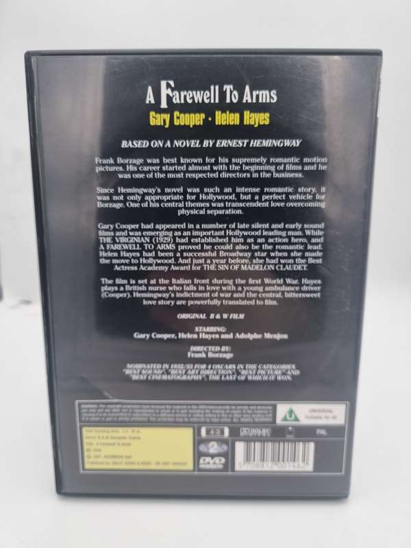 A Farewell to Arms DVD - Gary Cooper & Helen Hayes