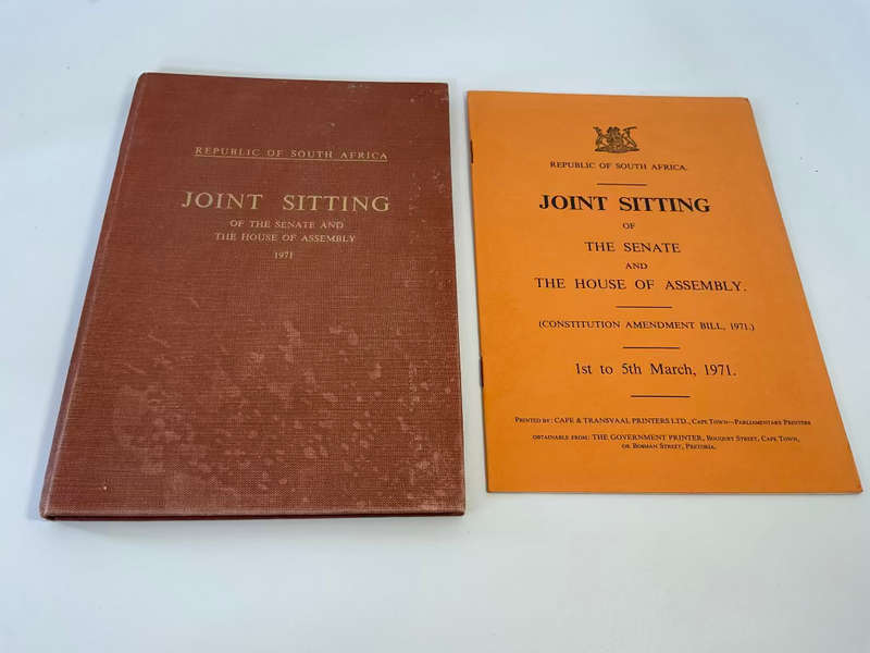 RSA Joint Sitting of the Senate and the House of Assembly 1971 Constitutional Amendment Bill 1971