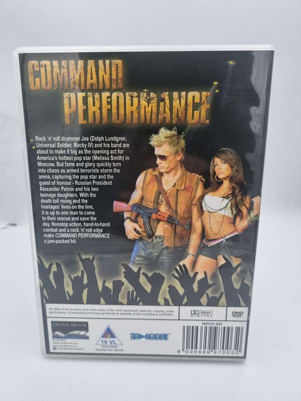 Command Performance DVD - Dolph Lundgren