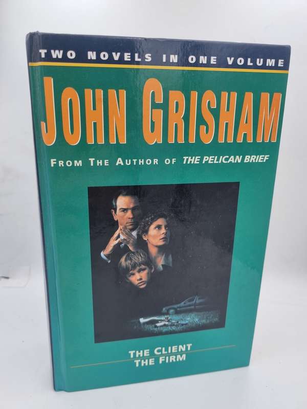 John Grisham ~ The Client / The Firm | Large format hard cover in fair condition