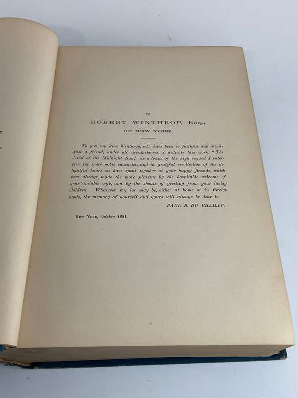 The Land of the Midnight Sun: Summer and Winter Journeys Through Sweden... Du Chaillu 1st Ed 1881