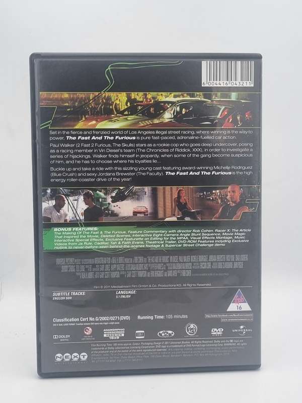 The Fast and the Furious DVD - Vin Diesel