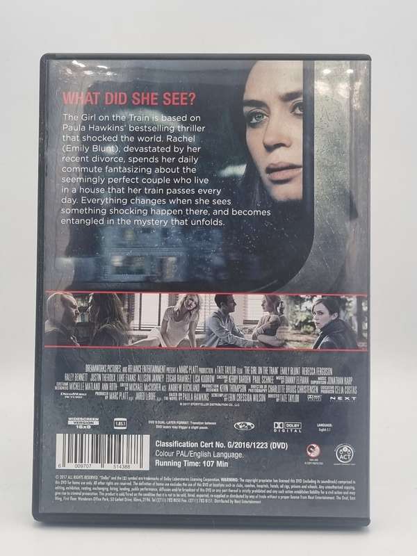 The Girl on the Train DVD - Emily Blunt
