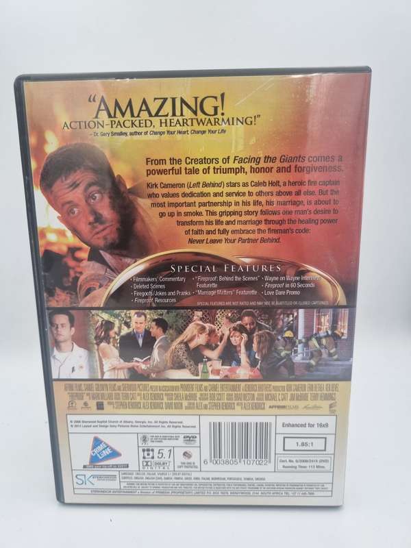 Fireproof DVD - Kirk Cameron & Erin Bethea