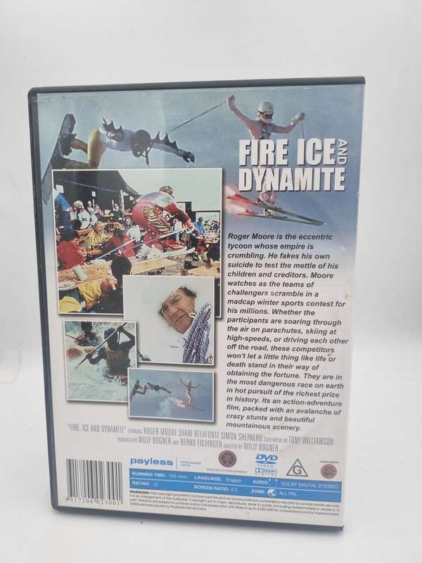 Fire Ice and Dynamite -DVD- Roger Moore