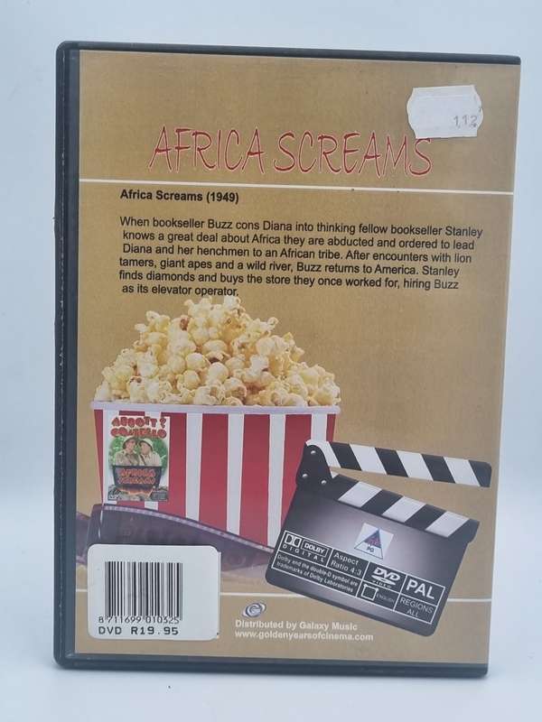 Africa Screams DVD - Abbott & Costello