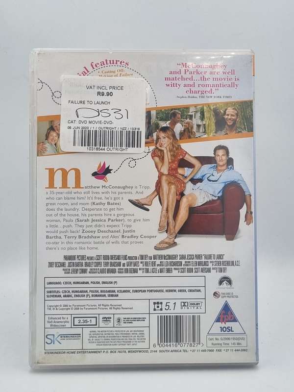 Failure to Launch DVD - Sarah Jessica Parker & Matthew McConaughey