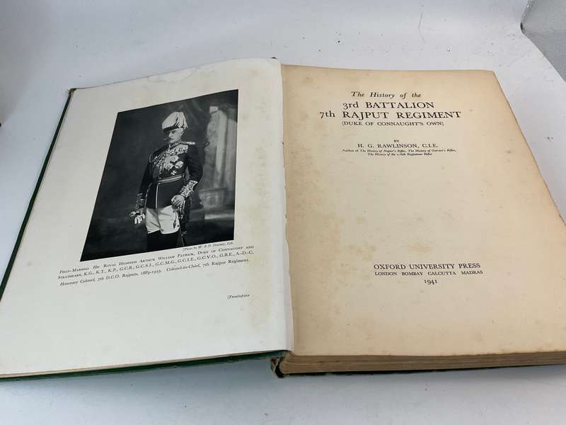 The History of the 3rd Battalion 7th Rajput Regiment - HG Rawlinson | Plus letters & photos