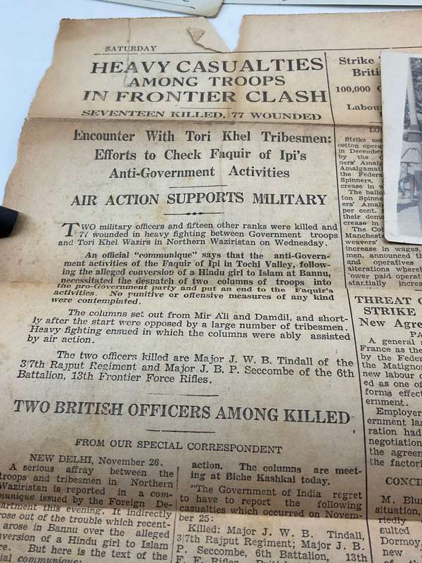 The History of the 3rd Battalion 7th Rajput Regiment - HG Rawlinson | Plus letters & photos