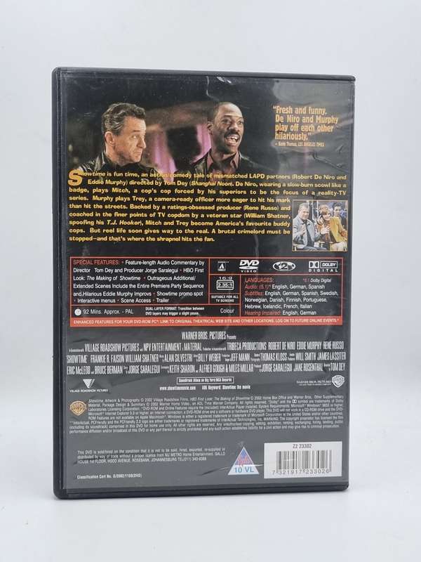 Showtime DVD - Robert De Niro & Eddie Murphy