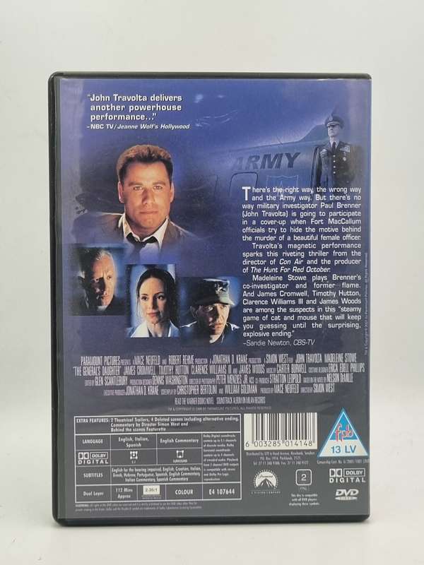 The General`s Daughter DVD - John Travolta