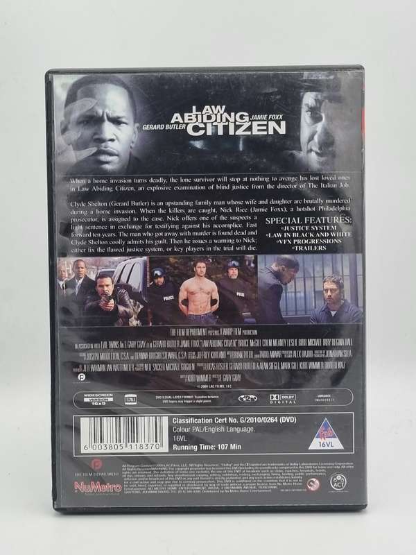 Law Abiding Citizen DVD - Gerard Butler & Jamie Foxx