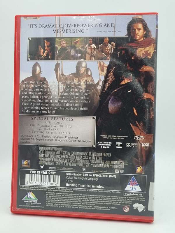 Kingdom of Heaven DVD - Orlando Bloom