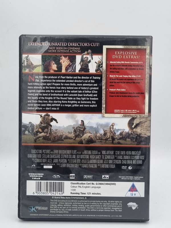 King Arthur DVD - Clive Owen & Keira Knightley