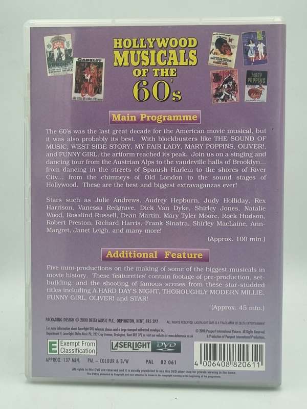 Hollywood Musicals of the 60s DVD