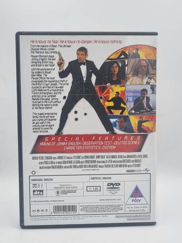 Johnny English DVD - Rowan Atkinson