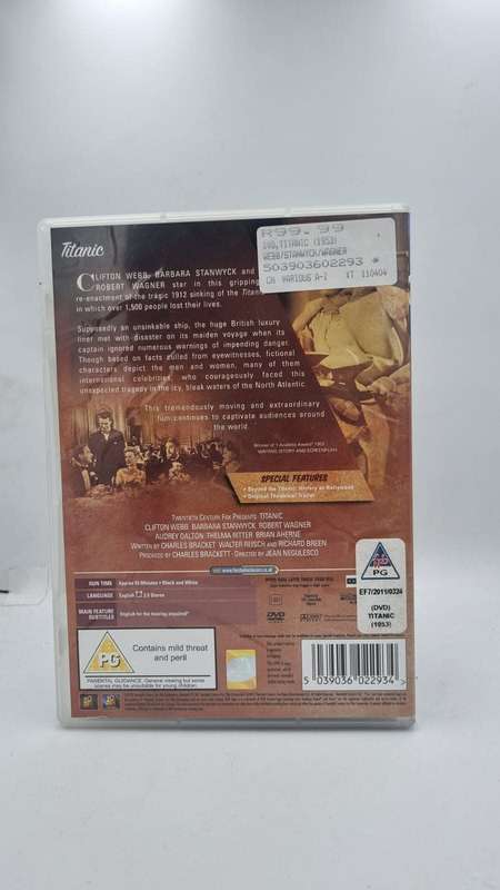 Titanic DVD - Clifton Webb & Barbara Stanwyck