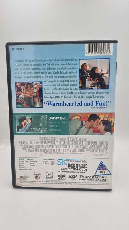 Forces of Nature DVD - Sandra Bullock & Ben Affleck