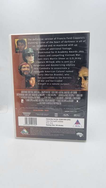 Apocalypse Now DVD - Martin Sheen, Marlon Brando