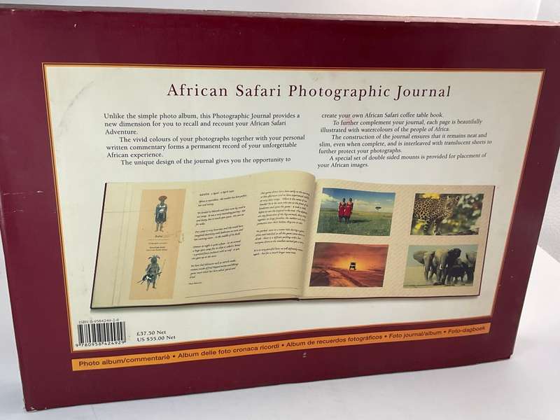 African Safari Photographic Journal - Millennium Edition Hardcover in Slipcase