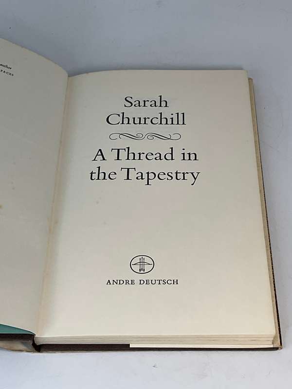 A Thread In The Tapestry - Sarah Churchill | 1967 Hard cover