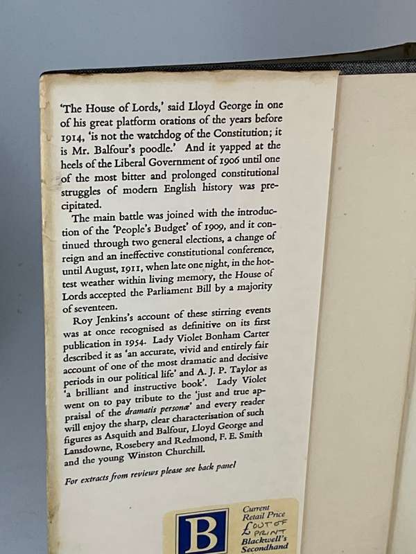 Mr. Balfour`s Poodle by Roy Jenkins | Peers v. People