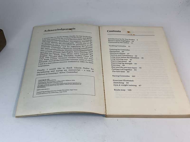 Comrades by Bruce Fordyce, First Edition 1985